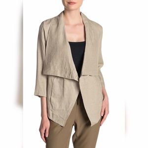DKNY Draped Linen Jacket